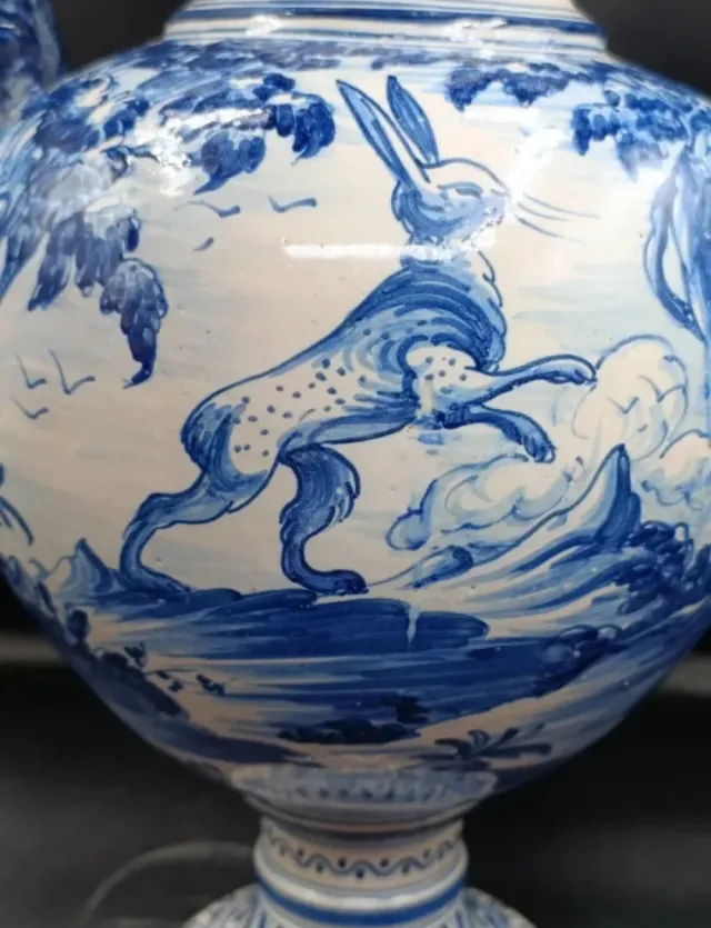 Jarrón Cerámica Niveiro Talavera Reina