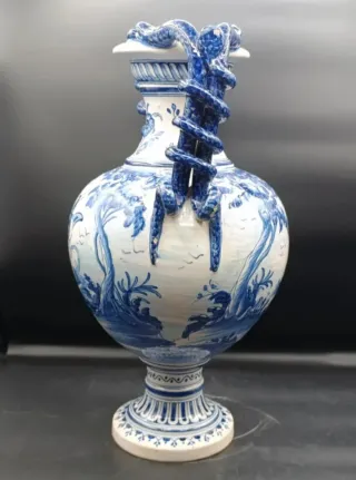 Jarrón Cerámica Niveiro Talavera Reina