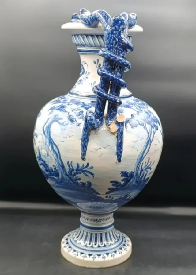 Jarrón Cerámica Niveiro Talavera Reina