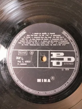 Disco vinile LP 33 giri - Mina (no fodera)