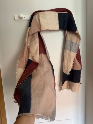 Bufanda de cuadros multicolor