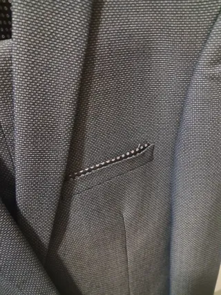 Traje de chaqueta gris hombre