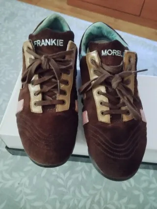 Zapatillas Frankie Morello Marrón y Rosa