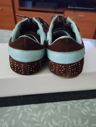 Zapatillas Frankie Morello Marrón y Rosa