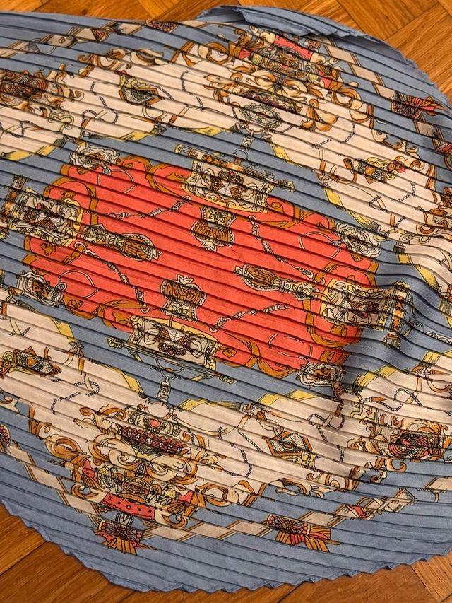 Pañuelo twilly pequeño vintage satinado colorido