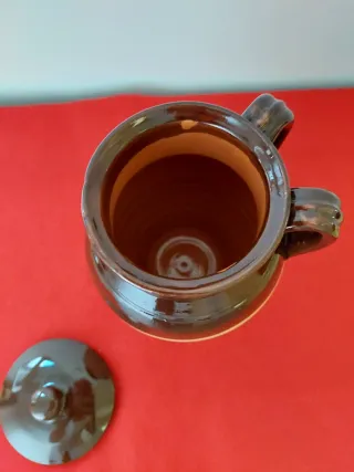 Pignata in terracotta con coperchio