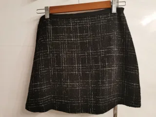 Minifalda nueva de cuadros blanco y negro. OFERTA!