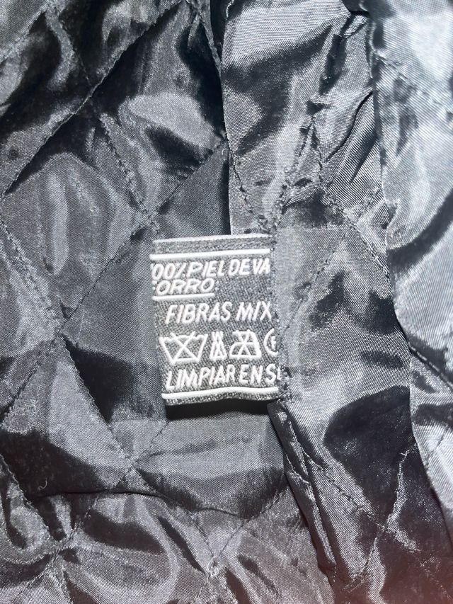 Chaqueta de cuero Ami Paris Negra