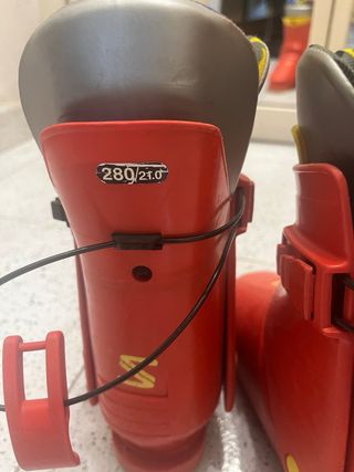 Botas de esquí niño Salomon rojas