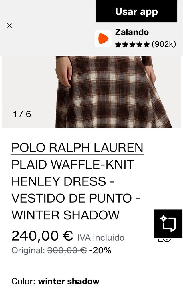 Vestido Polo Ralph Lauren Henley Cuadros