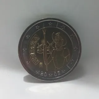 Moneda 2€ España Don Quijote 2005