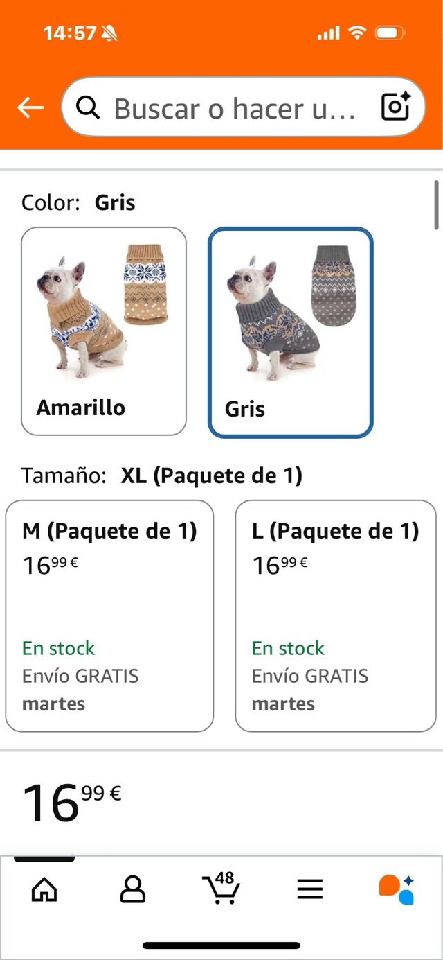 Maglione per cane multicolore