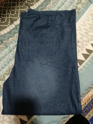 Pantalón ancho azul