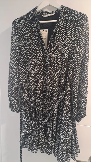 Vestido Zara Estampado Talla S