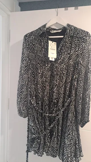 Vestido Zara Estampado Talla S