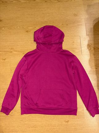 Sudadera rosa con capucha