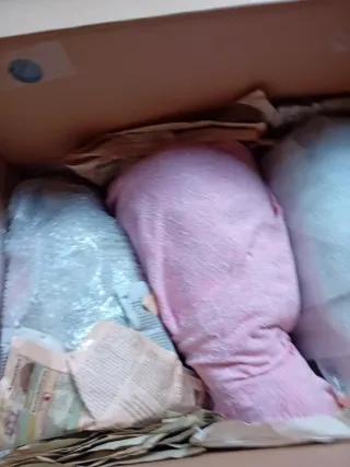 3 Lámparas Colgantes Beige y Blancas