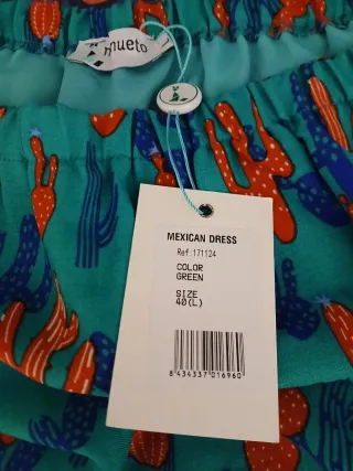 Vestido Minueto Cactus. Talla L