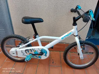 Bicicleta infantil blanca 16"