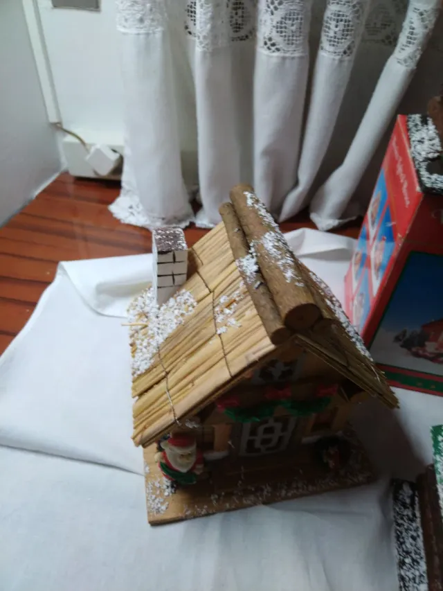 Set 4 case natalizie + Babbo Natale