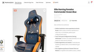 Silla Gaming Paradox Commander sin usar