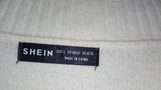 Vestido lana marfil talla L