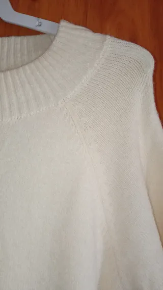 Vestido lana marfil talla L