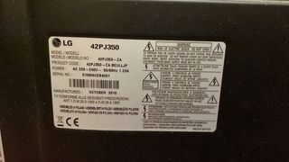 Televisión LG Negra