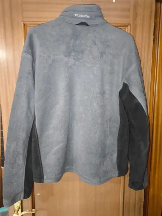 Chaqueta Columbia Polar Talla XL Gris/Negra