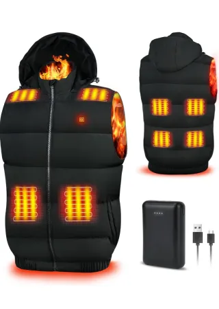 Chaleco Calefactable FAXPOT con Powerbank 10000