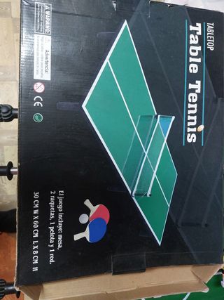 Mini mesa ping pong con palas y pelota