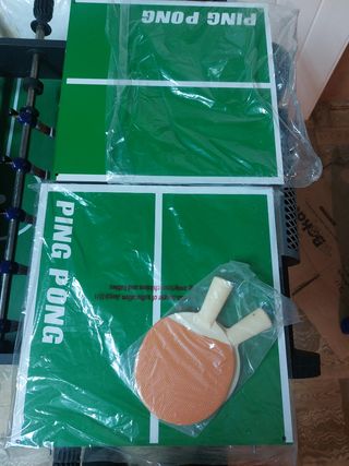 Mini mesa ping pong con palas y pelota