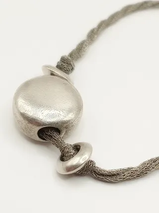 Bracciale donna design minimalista argento