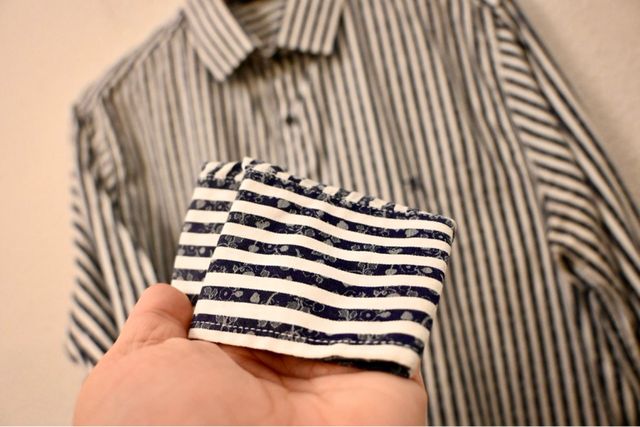 Camicia a righe uomo blu e bianco