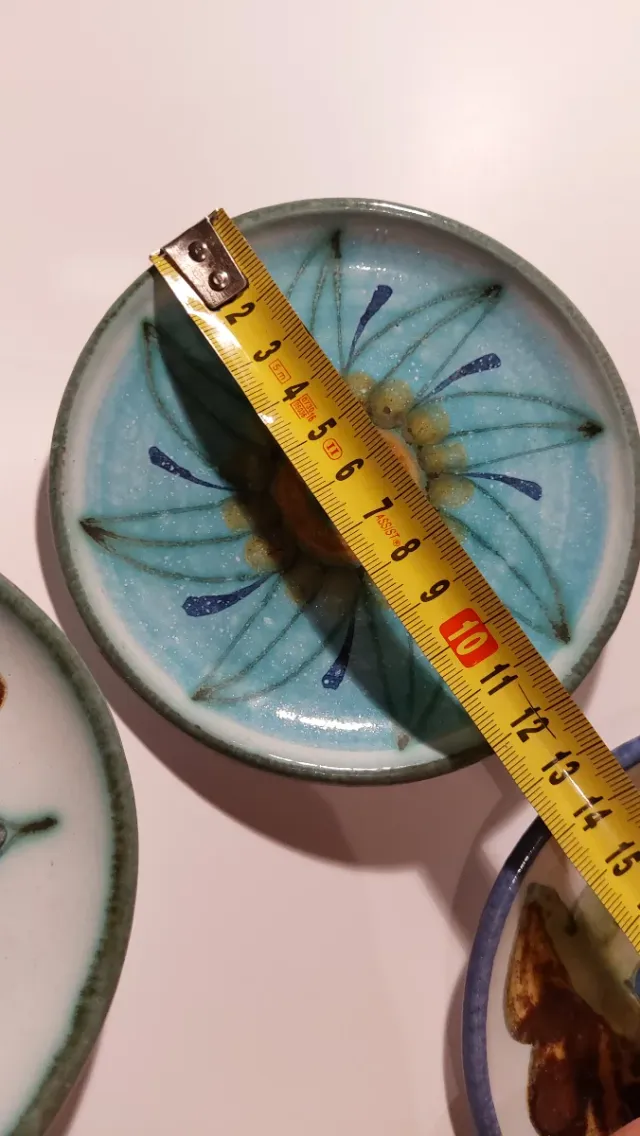 5 Platos Cerámica Pintados a Mano