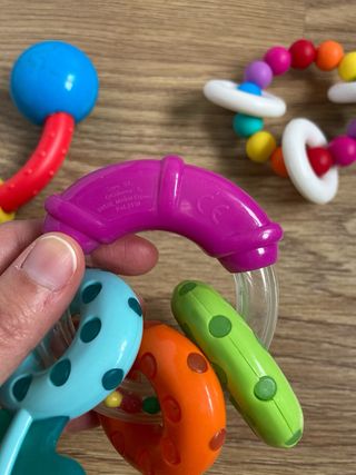 Lote 3 Juguetes Infantiles Mordedores Sonajeros