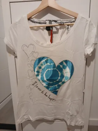 Camiseta Desigual Corazón Azul