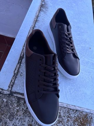 Zapatos casuales hombre marrones talla 43