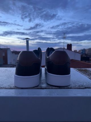 Zapatos casuales hombre marrones talla 43