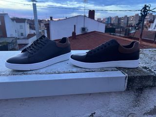 Zapatos casuales hombre marrones talla 43