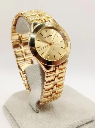 Orologio Lifestar placcato oro 18 kt donna quarzo