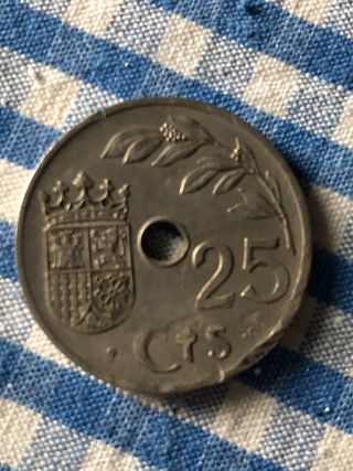 25 céntimos España 1937 II Año Triunfal