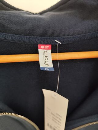 Sudadera Cliqué Media Cremallera Azul Marino XXL