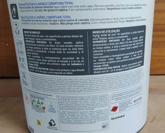 Pintura Titanlux Cobertura Total Blanca Mate