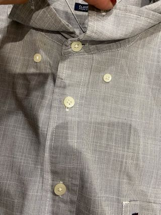 Camisa Tommy Hilfiger Azul/Gris