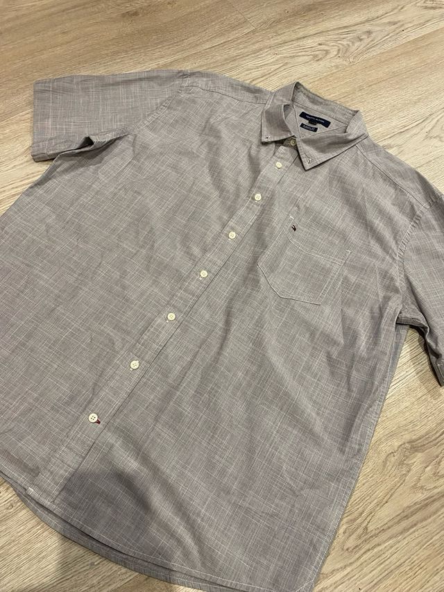 Camisa Tommy Hilfiger Azul/Gris
