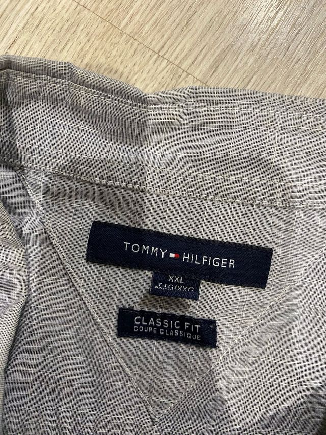 Camisa Tommy Hilfiger Azul/Gris