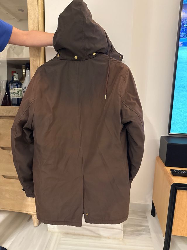 Cazadora Cortefiel Capucha Marrón Talla L