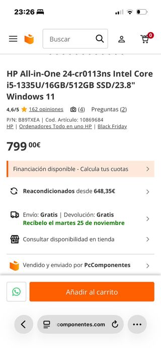 Ordenador HP All in One