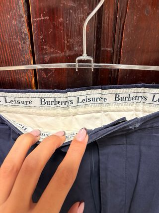 Pantalón Burberry Azul Marino